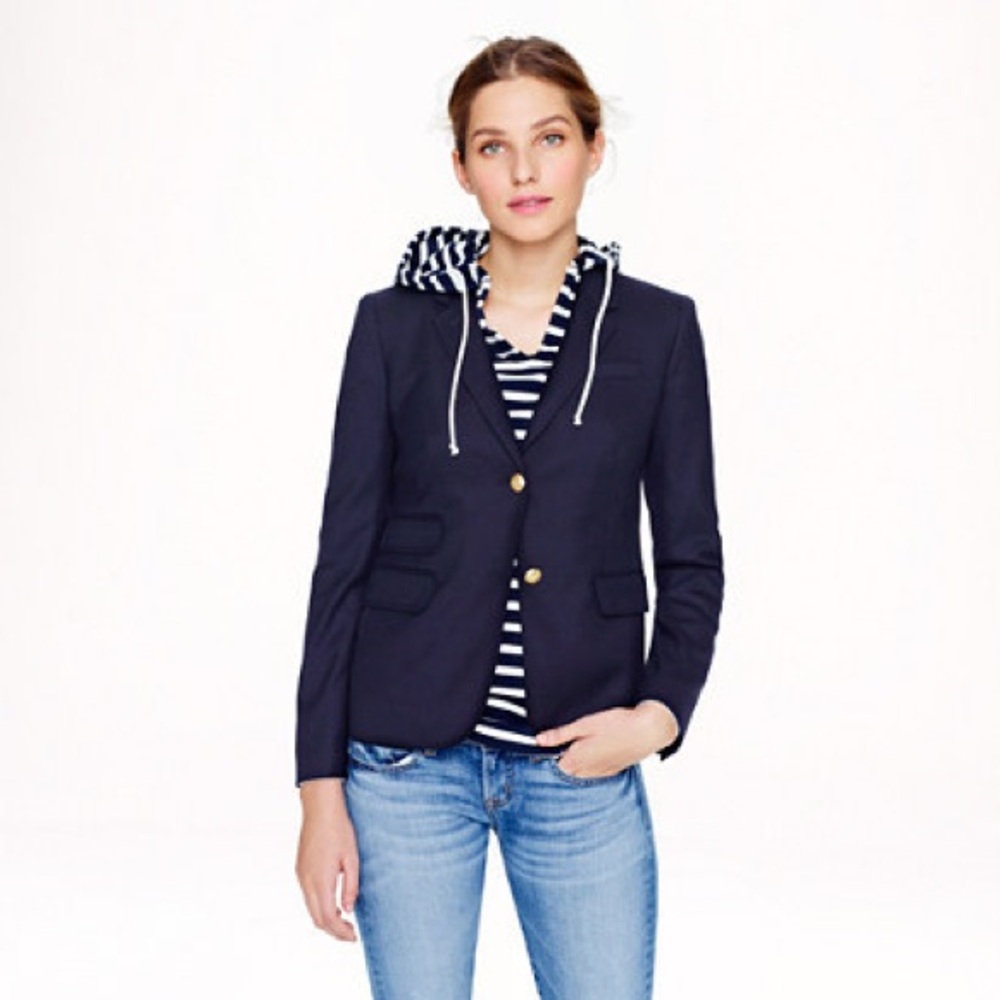 J. CREW Women’s Navy Schoolboy Blazer - Size 8